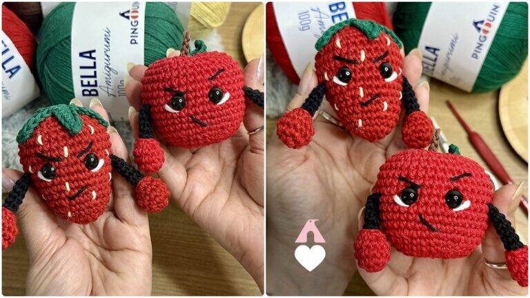Amigurumi do Morango do Amor e Maçã do Amor: Crie os Seus!