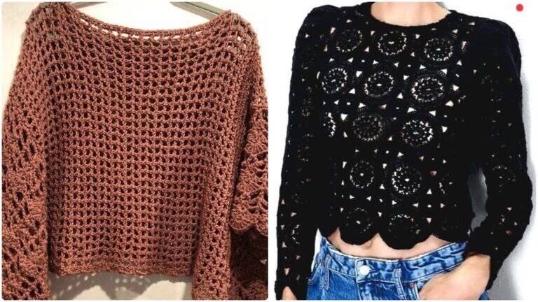 Crie estas 18 blusas de crochê com gráficos que encantam em qualquer estação!