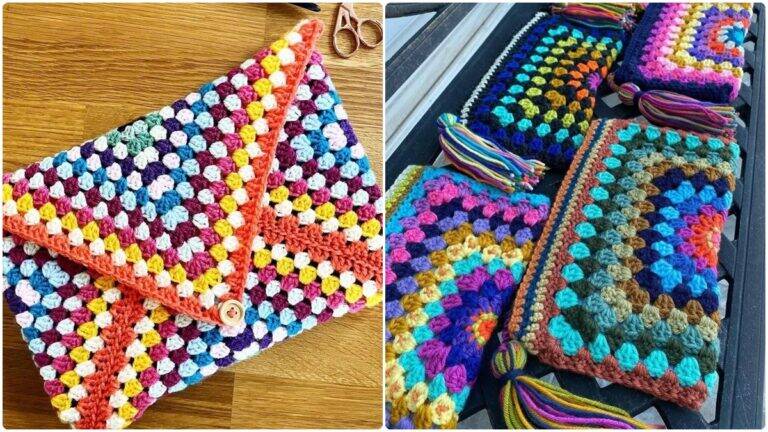 21 Carteiras de Crochê com Gráficos e Ponto Fácil: Crie Acessórios Lindos e Modernos!