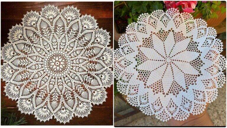 Centros de Mesa em Crochê Branco: Elegância que Sofistica e Encanta!