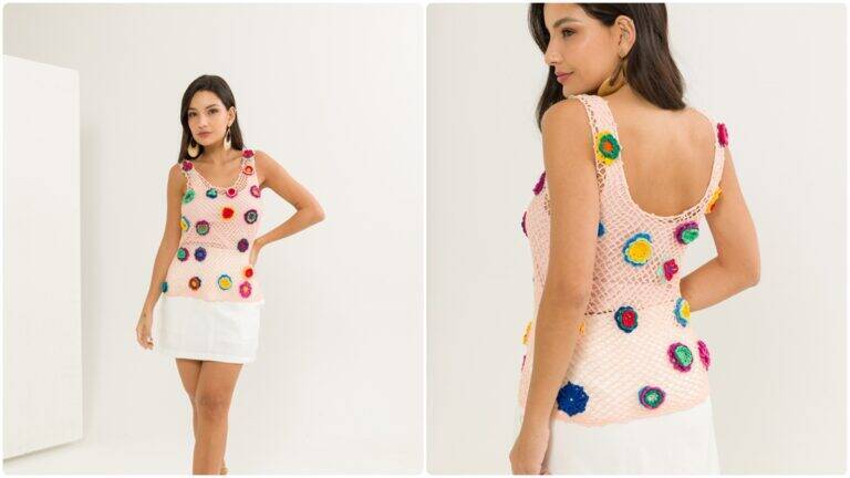 Regata de Crochê Verão: Veja Essa Peça Linda e Encantadora!