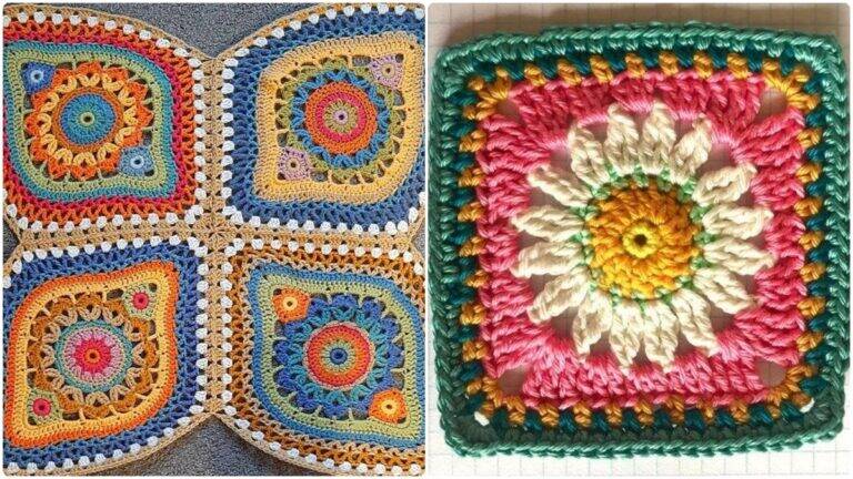 Crie peças criativas e únicas com squares de crochê incríveis!