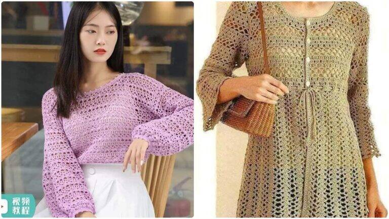 Blusas de Crochê com Gráficos Detalhados: Peças Lindas e Fáceis de Fazer +Vídeo Aula!