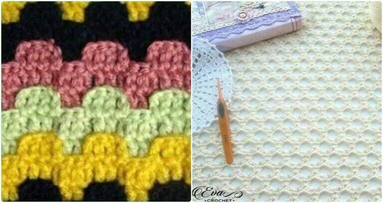 Inspire-se: Pontos de Crochê Diferentes com Gráficos e Amostras Variadas!