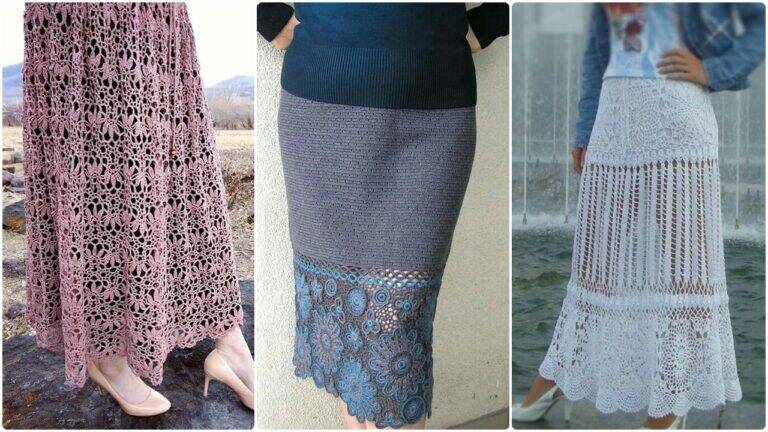 As 16 Saias de Crochê Mais Encantadoras com Gráficos, Inspirações e Vídeo Aula!