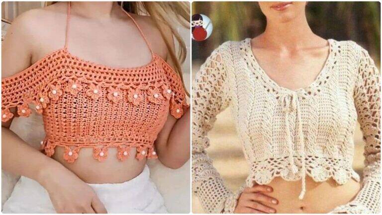 25 Blusas de Crochê com Gráficos: Crie Modelos Encantadores e Criativos!
