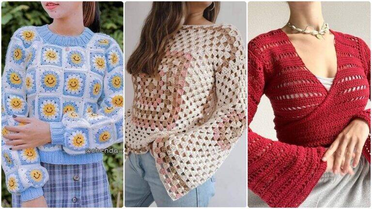 17 Blusas de Crochê: Inspirações e Gráficos para Criar Peças Exclusivas!