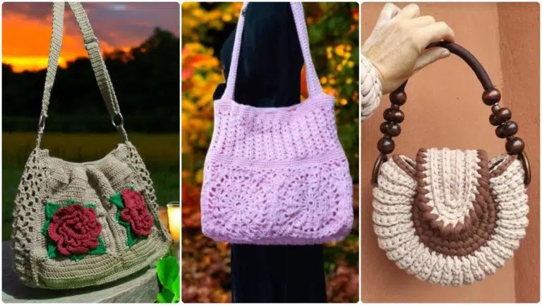 Veja 30 Bolsas de Crochê com Inspirações e Vídeo Aula para Criar a Sua