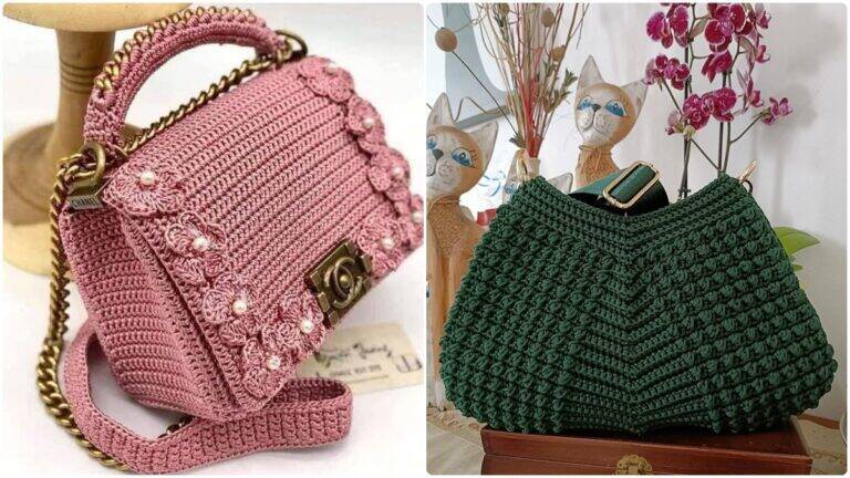 20 Bolsas de Crochê Modernas e Elegantes: Inspirações para Criar Já!