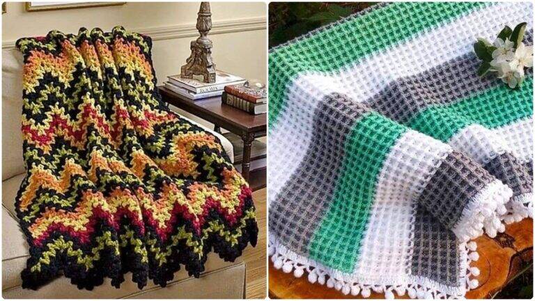 25 Mantas de Crochê com Gráficos Completos: Transforme a Sua Decoração!
