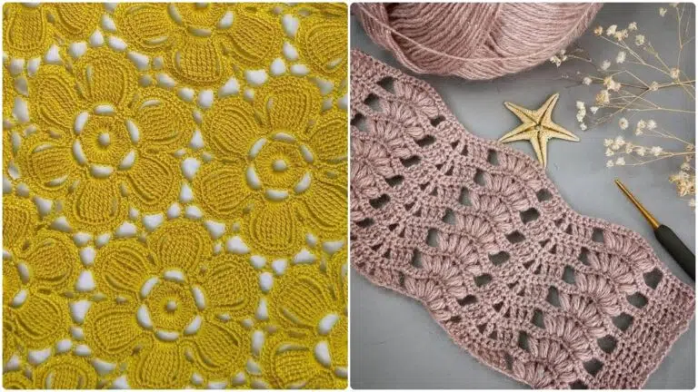 16 Pontos de Crochê Diferentes com Amostras para Criar Roupas e Acessórios!
