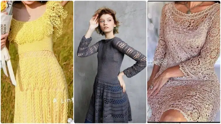 9 Vestidos de Crochê com Gráficos Exclusivos para Você se Inspirar!