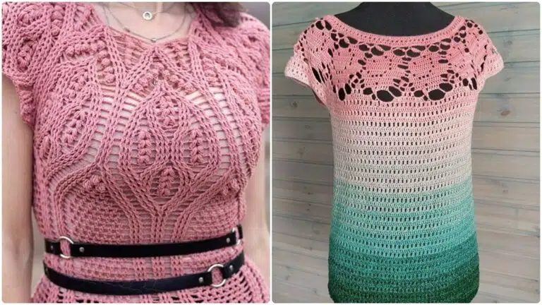 14 Blusas de Crochê Charmosas com Gráficos Detalhados e Vídeo Aula Completa!