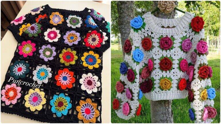 Do Vintage ao Moderno: Transforme Quadradinhos de Crochê em Peças Fashion!