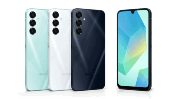 Na imagem o celular Samsung Galaxy A16 5G com variações de cores