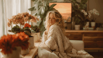 A luz natural atravessa o ambiente e revela a calma de quem floresce por dentro. Entre flores e histórias, o lar se torna o cenário perfeito para recomeçar. (Imagem gerada com inteligência artificial, licença paga e uso exclusivo para este conteúdo)