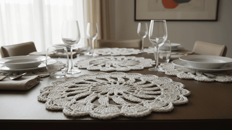 Sousplats de crochê elegantes e charmosos que vão encantar os seus convidados!