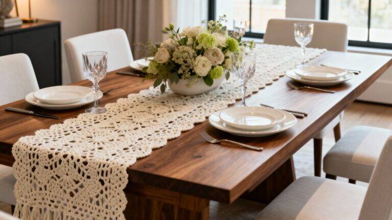 25 Modelos de caminhos de mesa em crochê: eleve o nível da sua decoração!