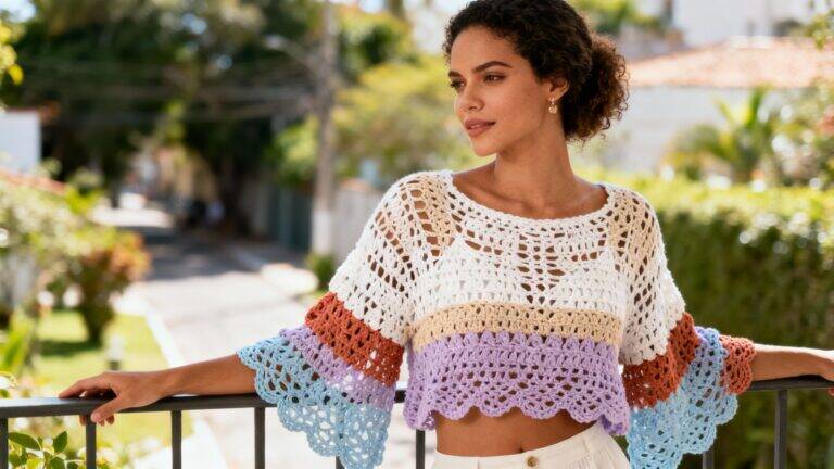 blusas de croche