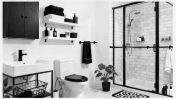 banheiro pequeno organizado