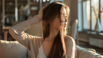 Imagem gerada por IA de uma mulher com cabelos compridos