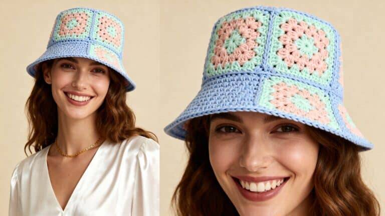 Bucket Hats em Square de Crochê: Como Fazer, Combinar e Lucrar com Essa Tendência