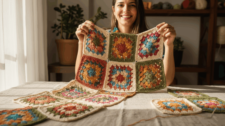 Lucre com estes 16 squares de crochê que criam peças lindíssimas!