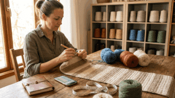 Artesã Crochê Mesa