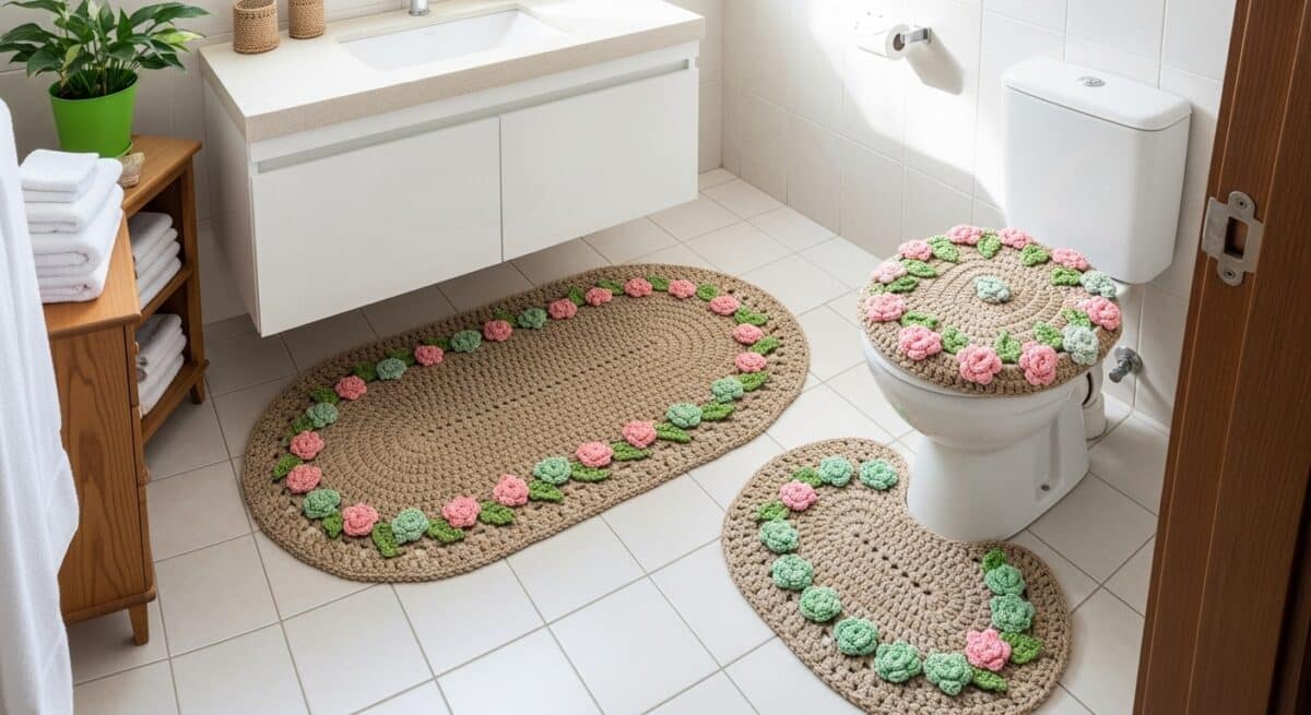 Banheiro com Jogo de Croche