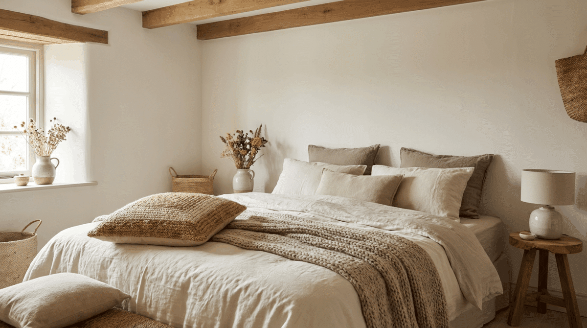 Quarto Confortável Peseira Crochê