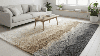 Tapete crochê degradê