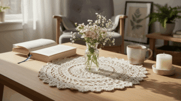 centro mesa redondo croche