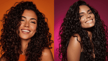 Mulheres com cabelos cacheados