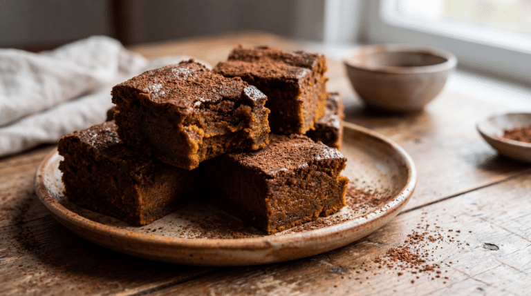 Brownie sem açúcar e farinha, com batata-doce que engana a vontade de doce