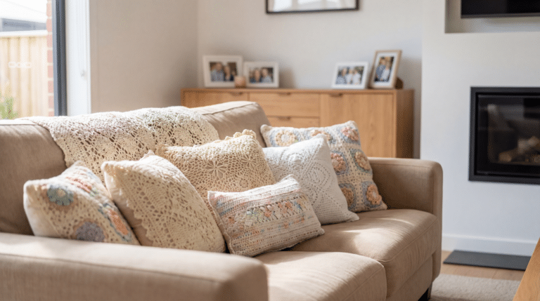 Almofadas de crochê: o toque artesanal que transforma a decoração
