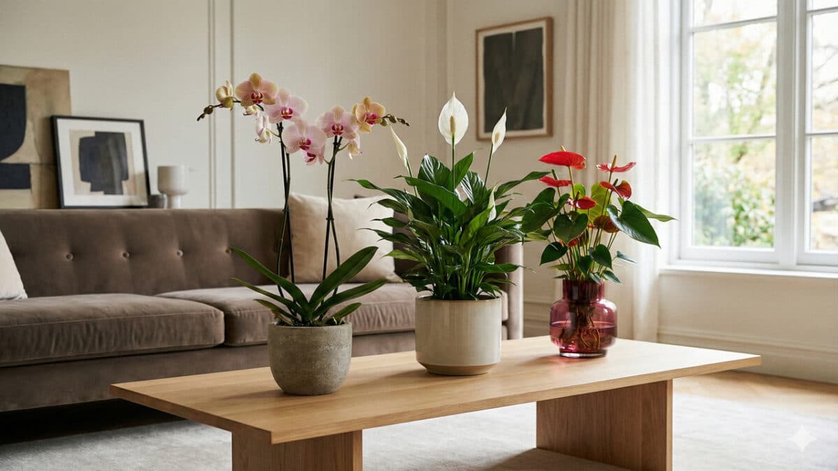 3 plantas com flores para decorar a sala em 2026