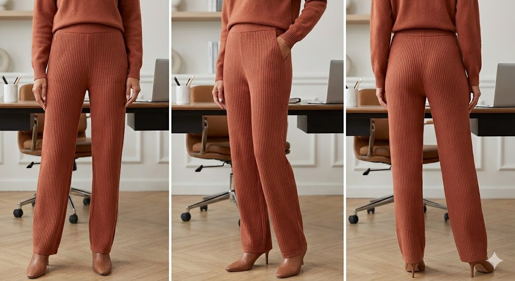 Calça de malha tecnológica