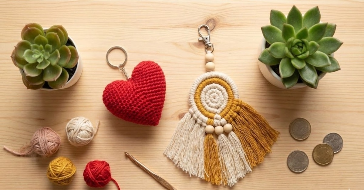 Chaveiros de crochê para lucrar