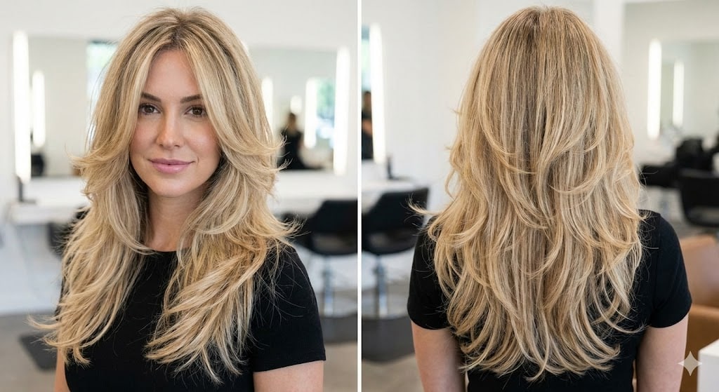 Corte de cabelo feminino butterfly