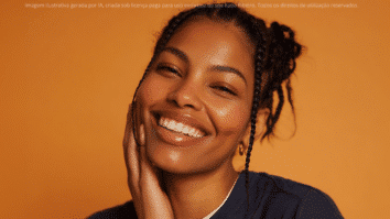 Mulher com uma pele bonita, lisinha e com um brilho saudável