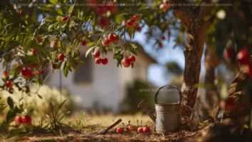 Arvore de Pitanga no quintal de uma casa