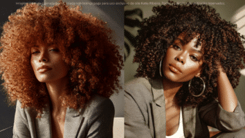 Mulheres com cabelo crespo