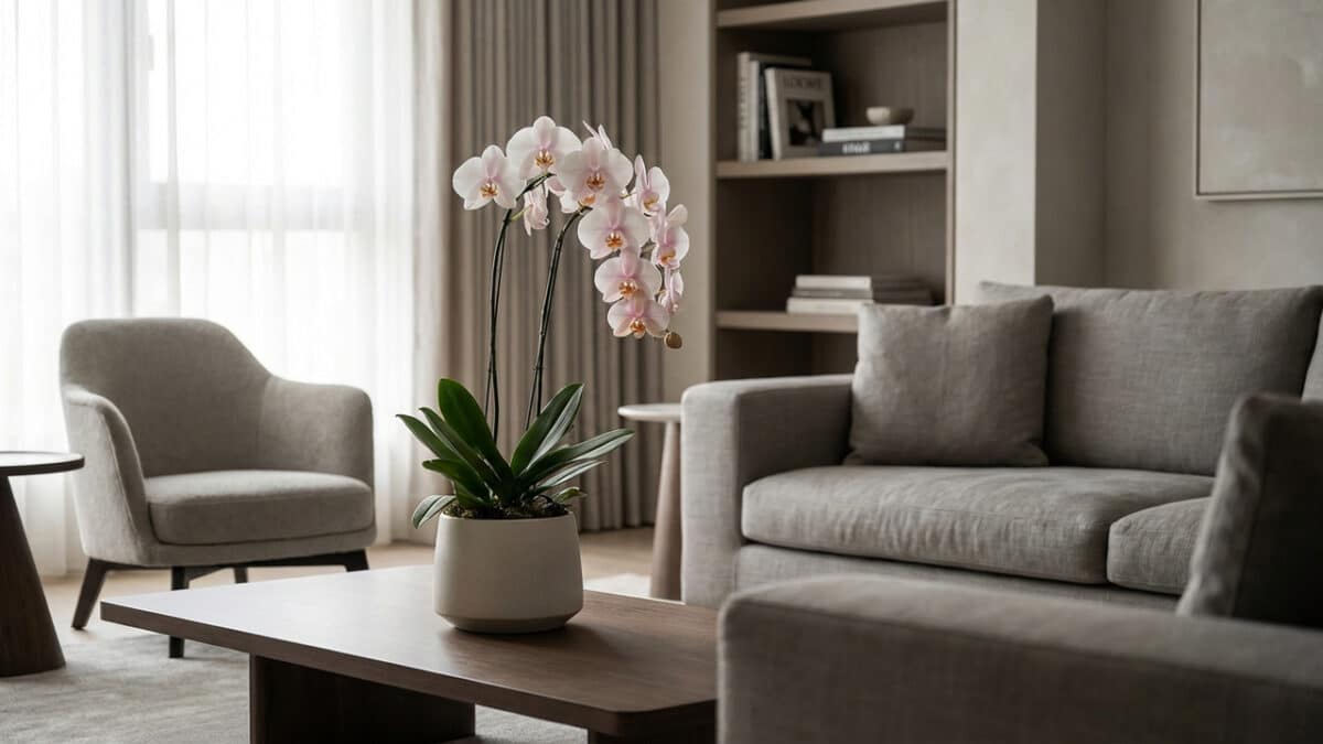 Orquídea Phalaenopsis Sala Moderna