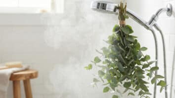 Ramos de eucalipto no banho