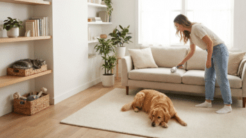 Sala com Pets e Organização