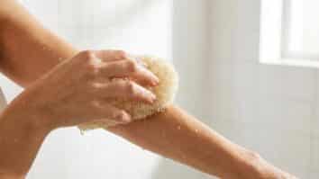 Uso Bucha Vegetal Pele