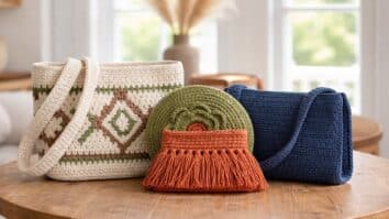 Bolsas de crochê funcionais para elevar o seu visual básico no dia a dia