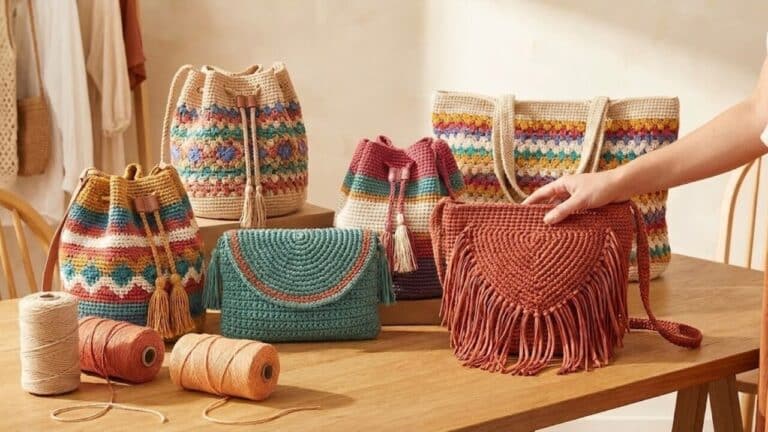 5 modelos de bolsa de crochê para você arrasar em 2026