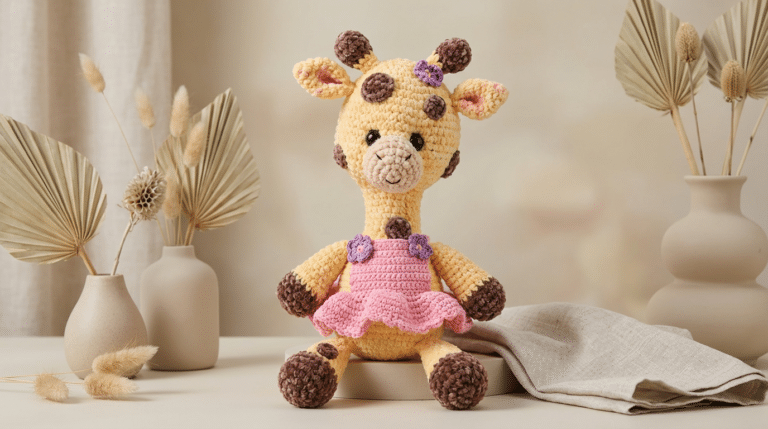 Girafa de crochê: guia completo para criar brinquedos seguros e decorativos para crianças