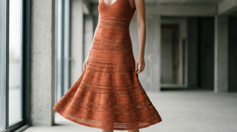 Vestidos de crochê em 2026: as tendências de modelagem e pontos que vão dominar a moda artesanal